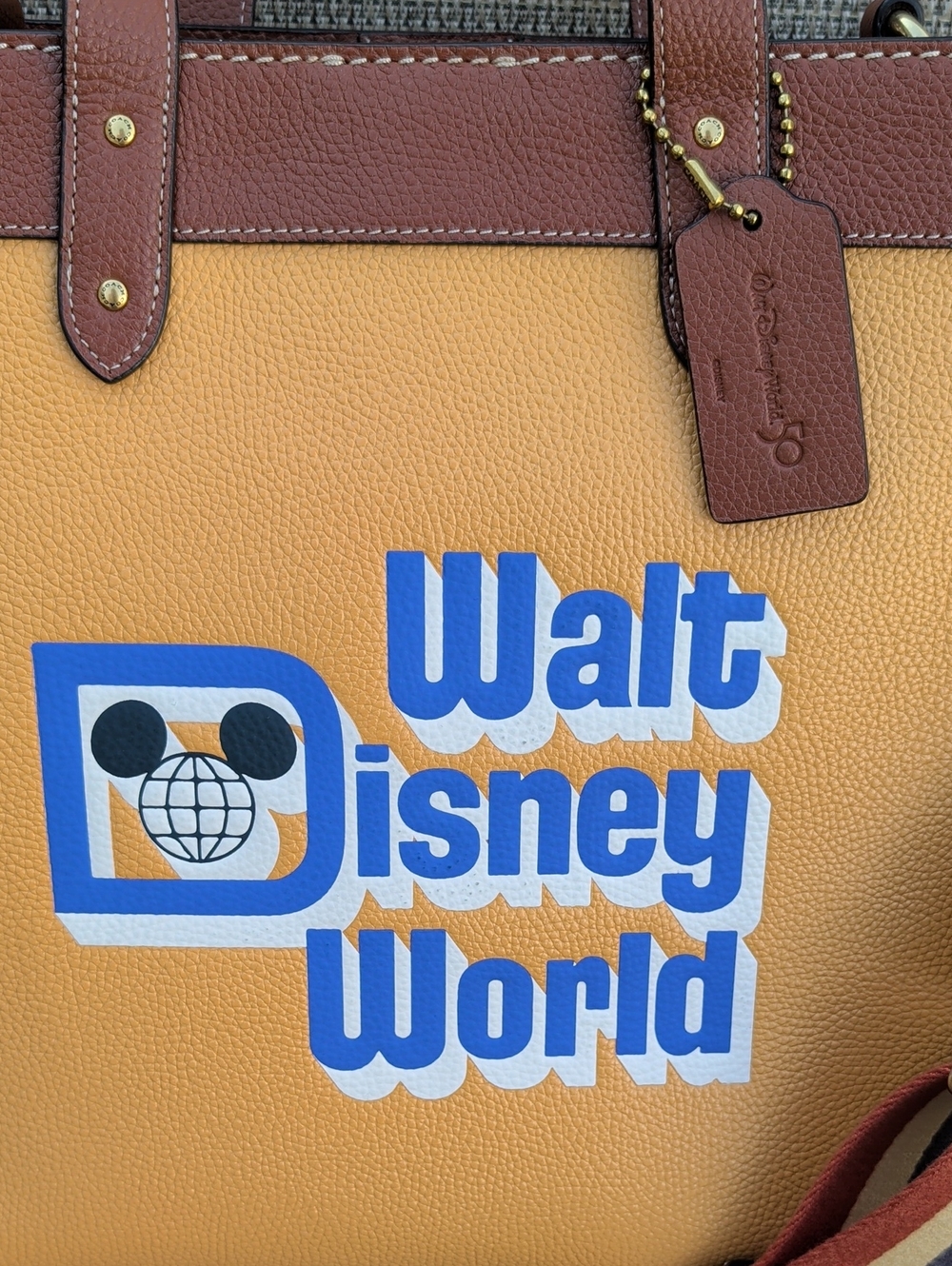 Coach x Disney WDW 50th Anniversary Field Tote With Crossbody Strap (C8551) EUC - Picture 3 of 12